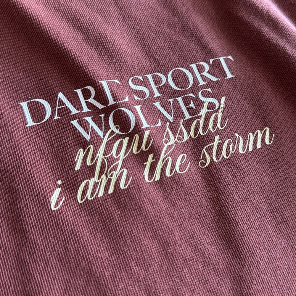 Darc Sport Men's Rust  NFGU T-Shirt tee Oversized medium I AM THE STORM